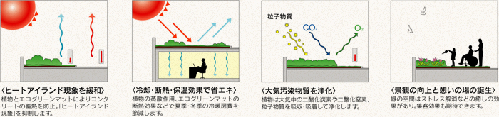 屋上緑化のメリット